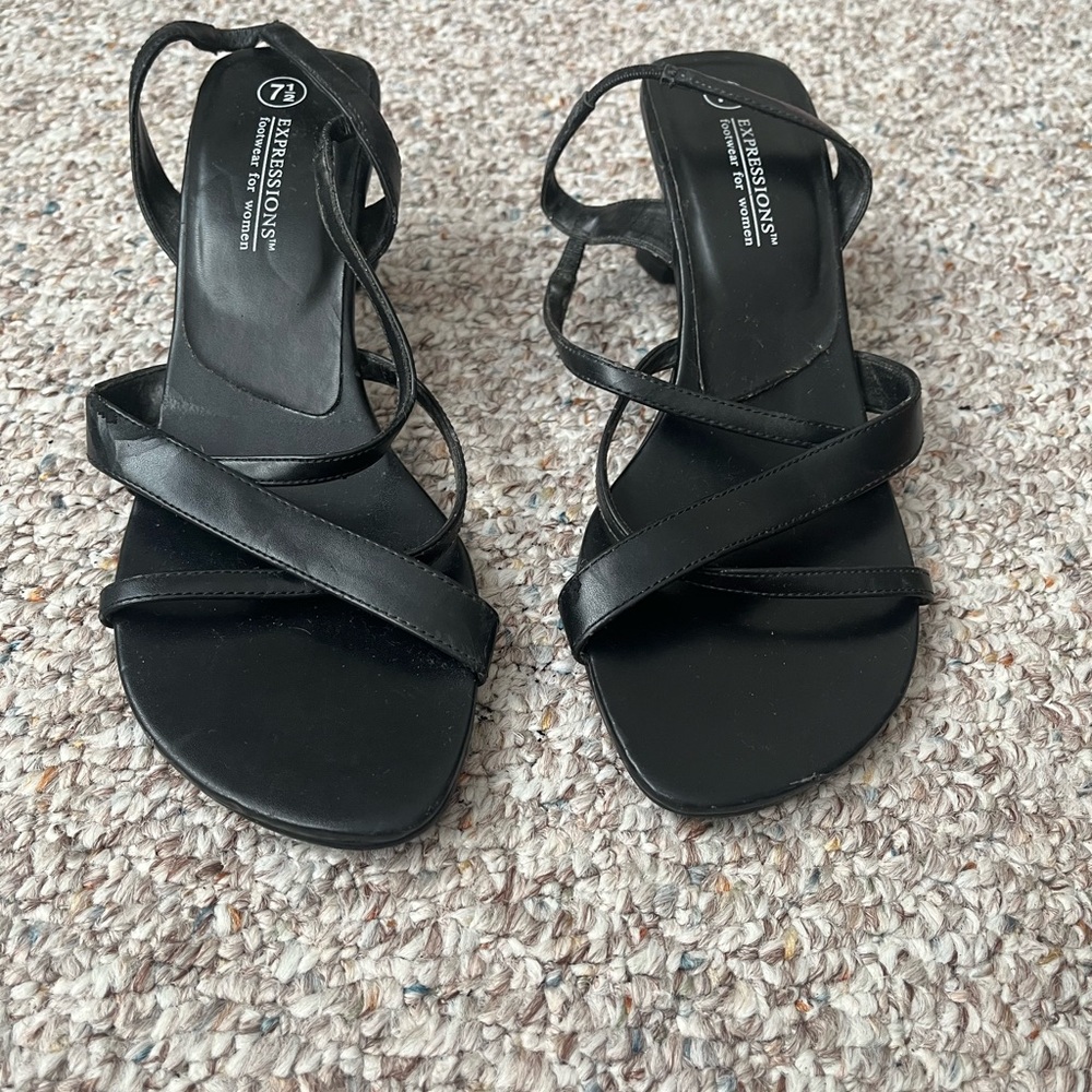 Expressions Black Women's Sandals